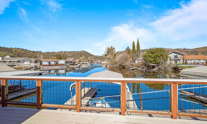 Clear Lake Casa | Waterfront Retreat-HotTub-Arcade-FirePit-LargeDeck-PedalBoat-CoveredDock-VIEWS