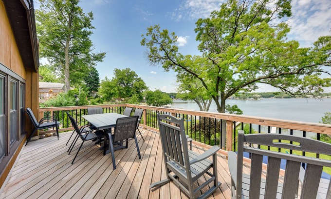 Fox Lake Cabaña | Waterfront Fox Lake Vacation Rental w/ Fire Pit!