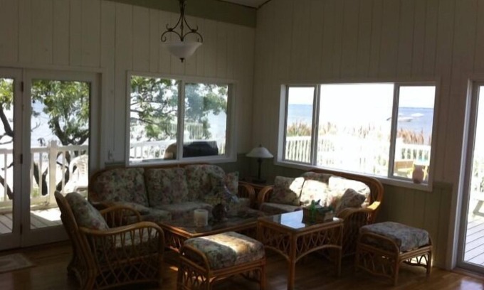 Davis Park Casa | Waterfront, Gran Bahía Sur, Dock, ducha exterior, frente a la playa,