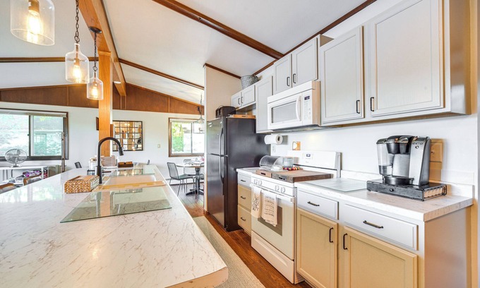 Balsam Lake Casa | Waterfront Home w/Fire Pit & Deck in Balsam Lake!