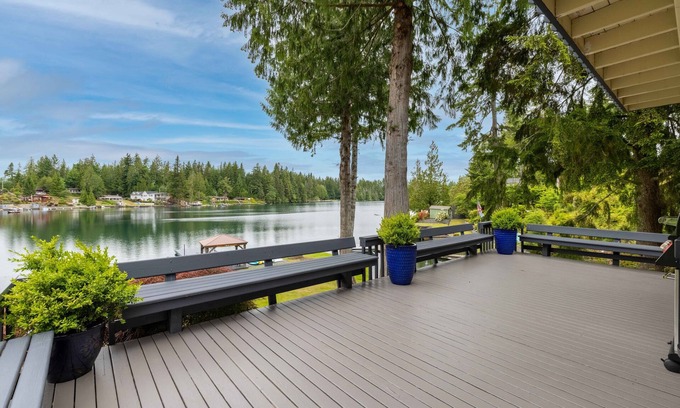 Shelton Casa | Waterfront home with Private Dock, Lake Toys, EV Charger at Lost Lake