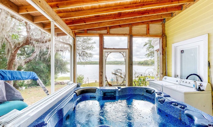 Putnam Hall Casa | Waterfront home with private hot tub, arcade room & firepit - dog-friendly