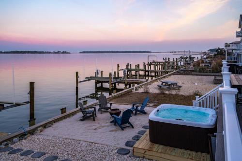 Ocean Pines Casa | Waterfront Home with Views, Hot Tub in Ocean Pines!