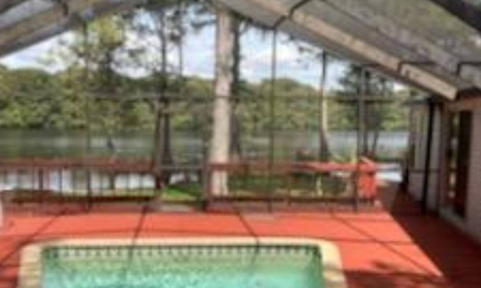 Lake Panasoffkee Casa | Waterfront house on Withlacoochee River, deck, pool, absolutely beautiful view!