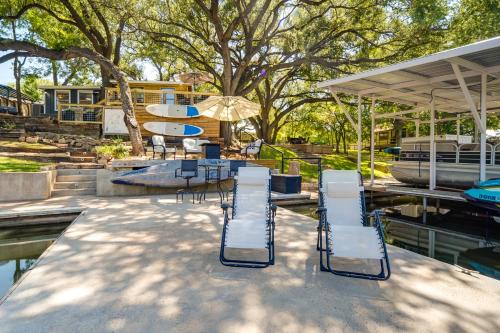 Marble Falls Casa | Waterfront Lake LBJ Cabin with Private Dock!
