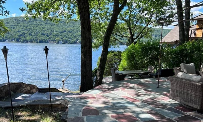 Greenwood Lake Cabina | Waterfront Log home
