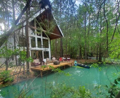 Waller Casa | Waterfront Lonestar Cabin in a Magical Forest