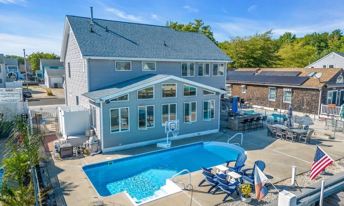 Bayville Casa | Waterfront Luxury Home with HEATED POOL, Outdoor Shower, sleeps 8