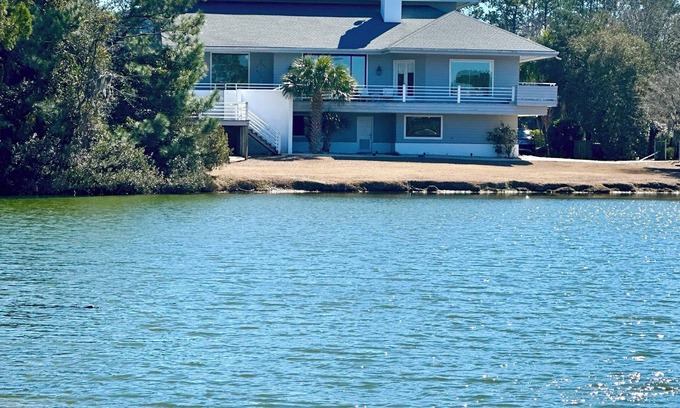 Debordieu Colony Casa | Waterfront Luxury Home w 5 bd-5.5 bath, private pool situated on 1 acre property