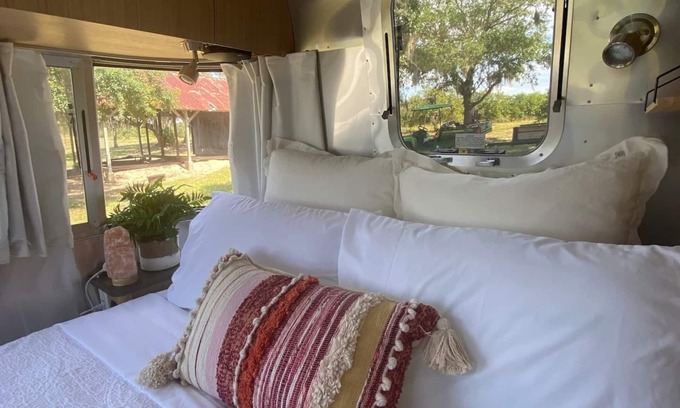 Winter Garden Casa | Waterfront Luxury Airstream on An Orange Grove
