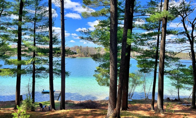 Waupaca Casa | Waterfront Paradise! Boat available for rent.