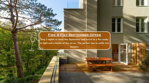 Lynmouth Apartamento | Watersmeet Edge, Terrace, 2BR and 2BA, River Views, Parking