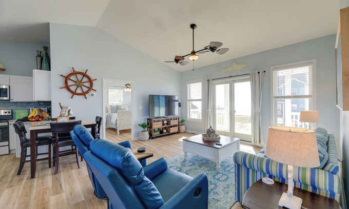 Harkers Island Casa | Waterview Home w/ Sunset & Lighthouse Views