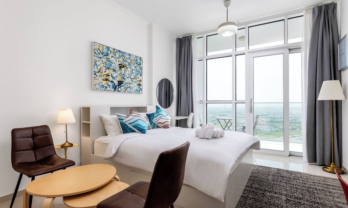 Dubai Apartamento | Waves - Elegant 28th Floor Studio in Carson A, Damac Hills