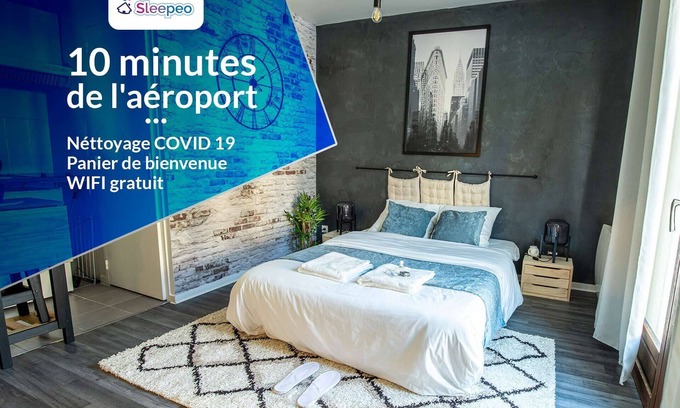 Moussy-le-Vieux Apartamento | ❤️Welcome gifts ⭐️Disinfection ⭐️ 24/24 ⭐️ Free Internet