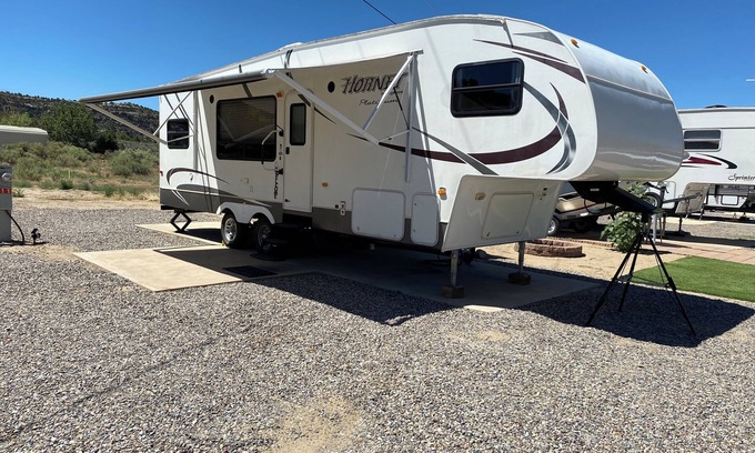 Navajo Dam Casa | Welcome to the Trout House RV with AC in Navajo Dam
