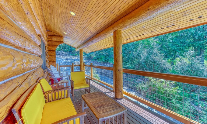 Camano Island Cabina | ¡nuevo Listado! Cabina Familiar w / Wifi, Cable, Cocina Completa, Terrazas y Barbacoa!