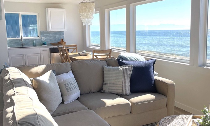 Adelma Beach Casa | West Beach Bungalow: Whidbey Waterfront Beach House VIEWS + 5 Star Reviews