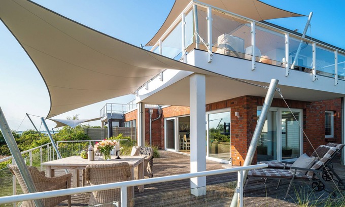 Olpenitz Apartamento | Vacaciones con Hafenkino- lujo en situación de agua directa, gran terraza, sin barreras