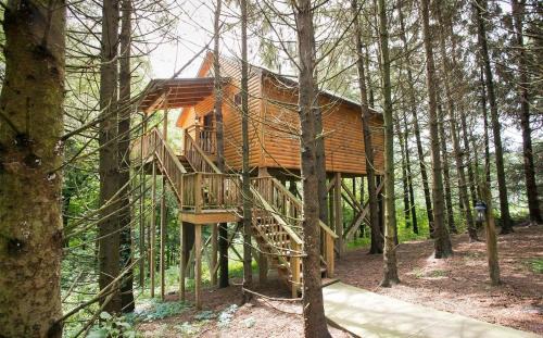 Millersburg Casa | Whispering Pines Treehouse by Amish Country Lodging