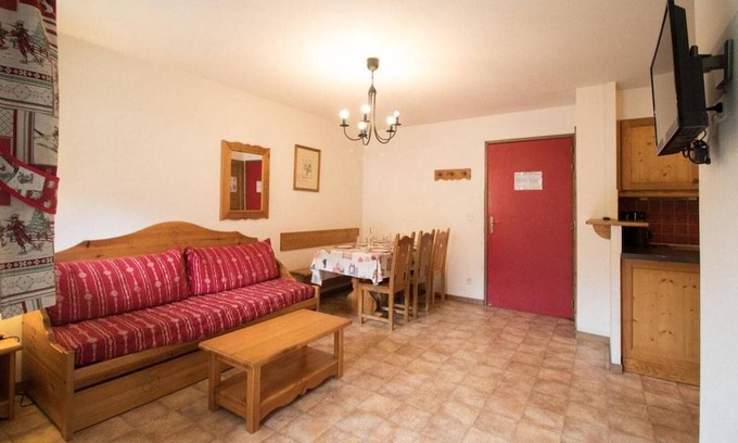 Val Cenis Apartamento | Wifi, 10m from ski slopes, terrace, parking, tv, ski locker, 40m², Val Cenis
