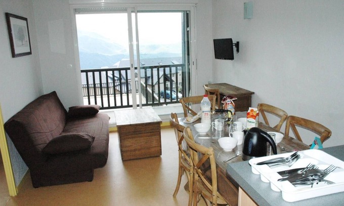 Loudervielle Apartamento | Wifi, fitness, piscina, sauna, terraza, balcón, local para esquís, 36-42m², Peyragudes