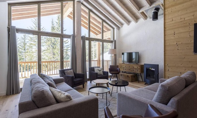 Les Eucherts Apartamento | Wifi, sauna, terraza, balcón, parking, tv, local para esquís, 69-88m², La Rosière