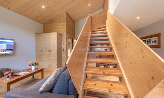 Vercorin Apartamento | Wifi, ski-in/ski-out & foot of the slopes, sauna, hammam, tv, ski locker, 84m², Vercorin