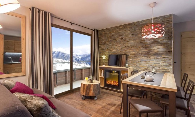 Les Boisses Apartamento | Wifi, 300m del centro estación, fitness, piscina, balcón, tv, local para esquís, 41-48m², Tignes