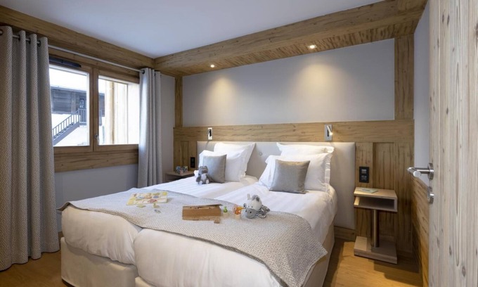 Les Houches Apartamento | Wifi, vista montaña, fitness, piscina, balcón, parking, tv, local para esquís, 55m², Les Houches
