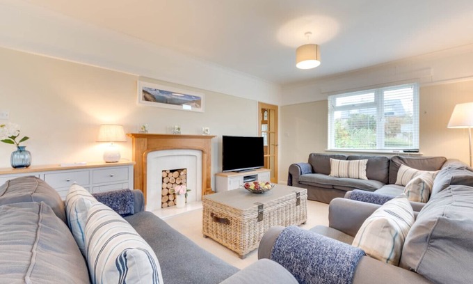 Langton Matravers Casa | Wight View - Cuatro Habitaciones Casa, Capacidad 8