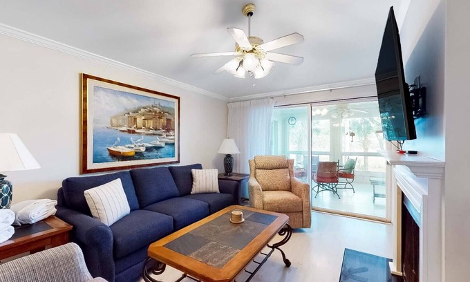 Twin Oaks Casa | Wild Dunes casa con vista a la laguna y al golf y 2019 Sports Card