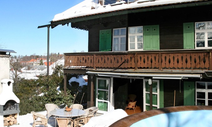 Bad Toelz Casa | con vista a la montaña, sauna, hidromasaje - bienestar - casa unifamiliar - parapente