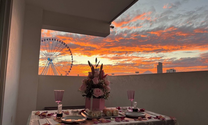Zona de Angelópolis Apartamento | Con terraza frente a la Estrella de Puebla