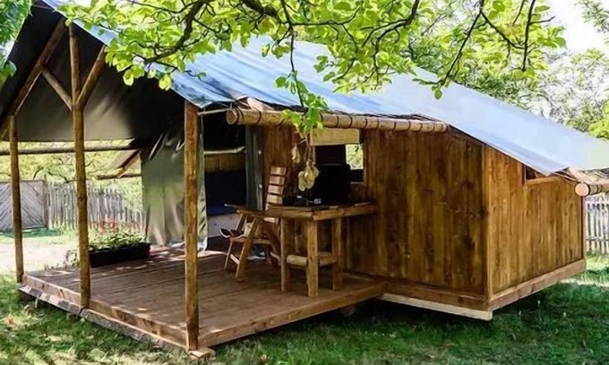 Chisseaux Casa | Wohnmobilhütte (10 m² - 1 Schlafzimmer) für 4 Personen