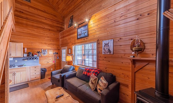 Christopher Creek Cabina | Wolves Den Cabin,WIFI, game room - Backs Tonto Forest, stocked kitchen, heat AC