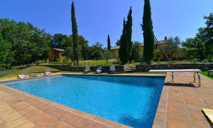 San Casciano dei Bagni Villa | Casa de vacaciones privada con piscina privada, WIFI, TV, patio, vista panorámica, aparcamiento