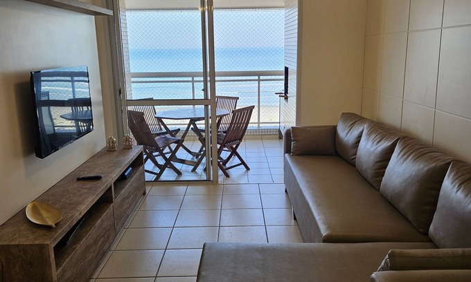 Guilhermina Casa | Maravilloso apartamento totalmente frente al mar !!! Con barbacoa + Wifi