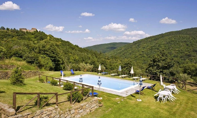 Pieve di Chio Villa | Preciosa casa de vacaciones privada con WIFI, piscina privada, TV y aparcamiento, cerca de Cortona
