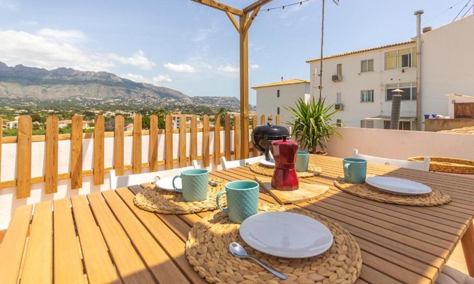 Altea Casa | Wonderful Views Terrace 3BR Cottage - BBQ - AC