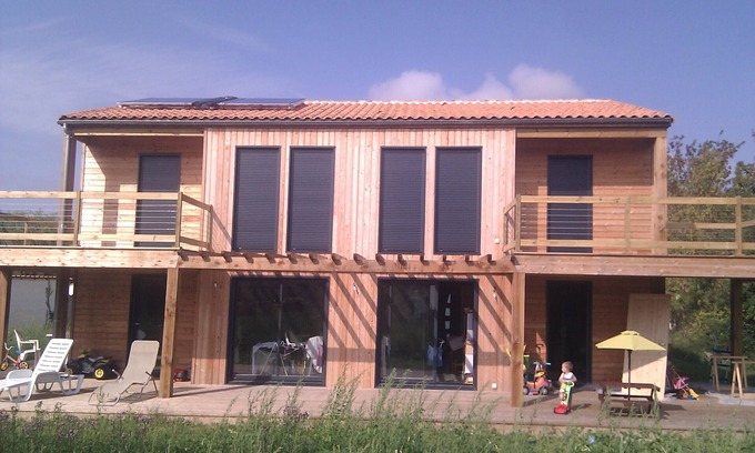 Saint Laurent de la Pree Casa | Wooden house, nature, 5 min. from the beach and golf course of St Laurent