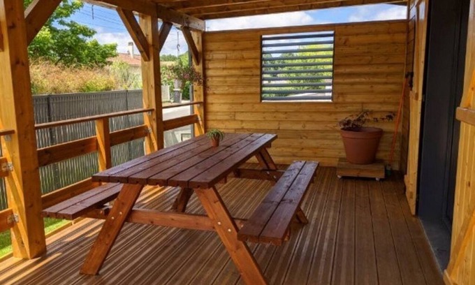 Vendays-Montalivet Casa | Wooden house with terraces