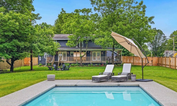 Pittsfield Casa | Woodland 5-BR Retreat 5-Min to Jiminy Peak