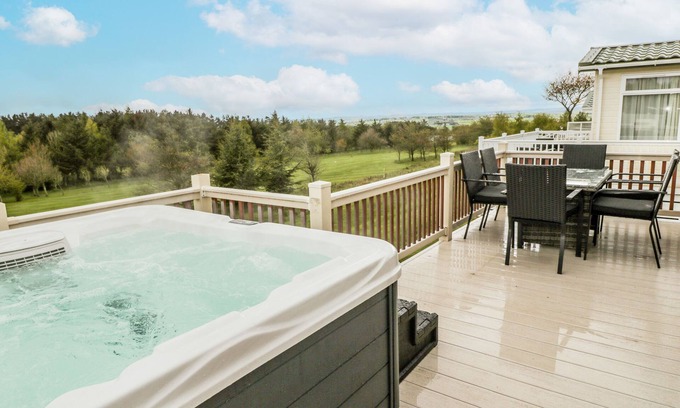 Swarland Cabaña | WOODLAND VIEW LODGE, pet friendly, luxury holiday cottage in Felton