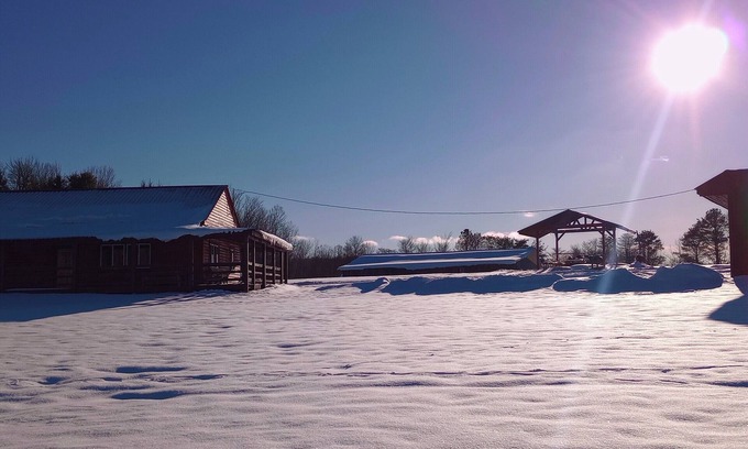 Gerry Cabina | Woodys Retreat this rental includes the barn outdoor covered fire pit