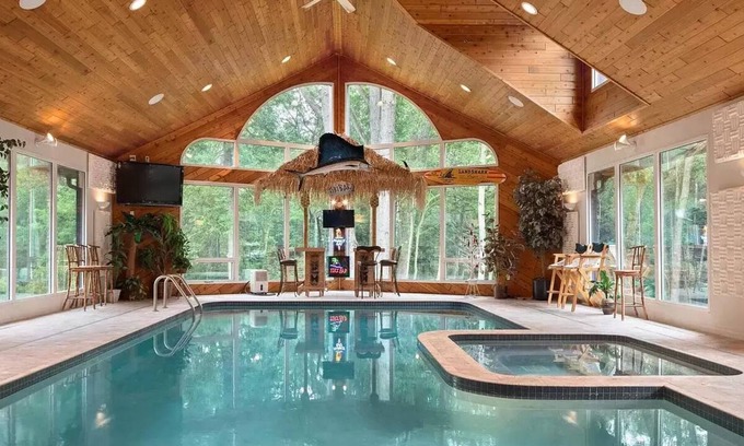 Two Rivers Casa | WOW! Indoor Pool. Near Beach. Massive Home. Great Times!