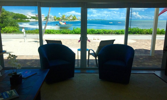 Marathon Casa | ¡GUAUU! PISCINA PRIVADA, FRENTE AL OCÉANO y DOCK Casa hermana al lado VRBO # 1034656