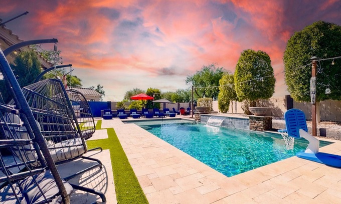 Villages At Queen Creek Casa | WOW! Queen Creek Heated Pool Home Sleeps 10. 3 King Rooms.