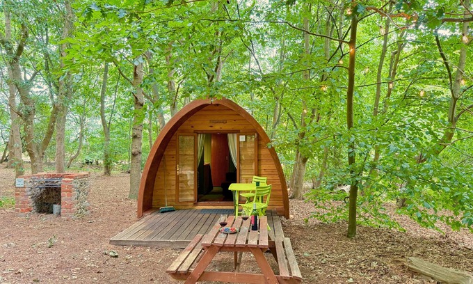 West Stow Casa | Wulfrun Pod - in a calm woodland setting- ready for glamping?