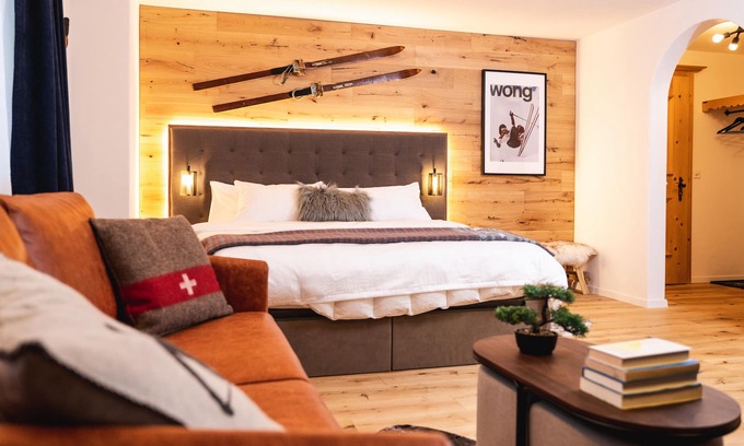 Klosters Platz Apartamento | Wunderstay Alpine 16 Chic Studio Central Location Vrbo